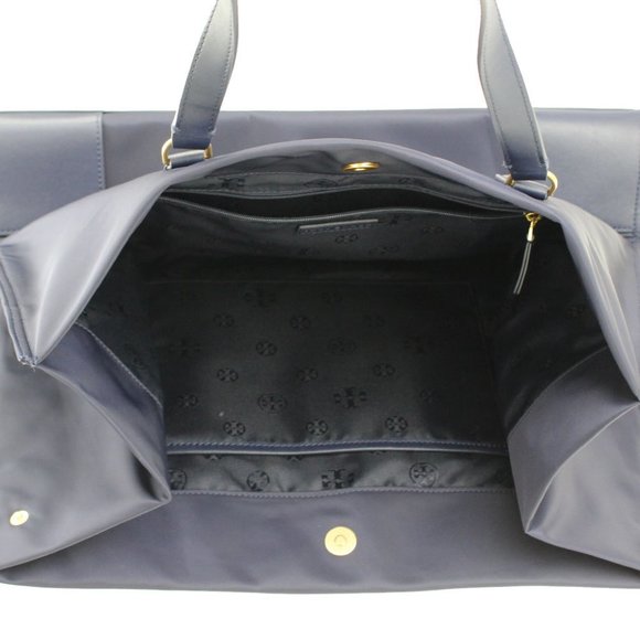 Tory Burch Ella Nylon Tote Bag—Navy - Picture 3 of 5